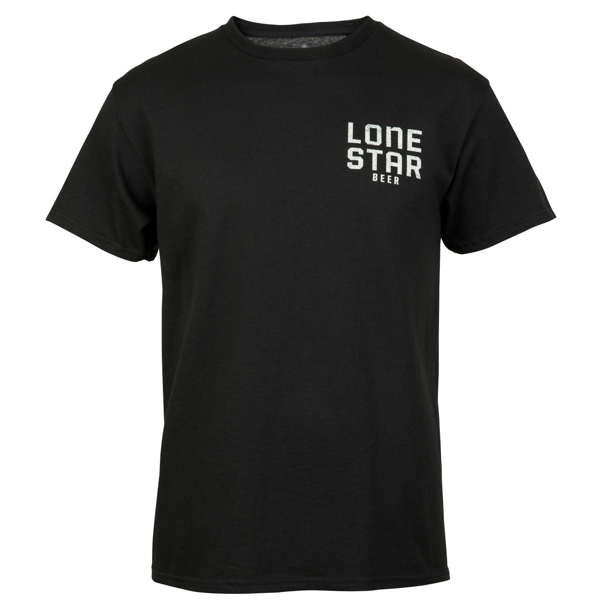 Lone Star Beer Texas Tunes Front and Back Print T-Shirt